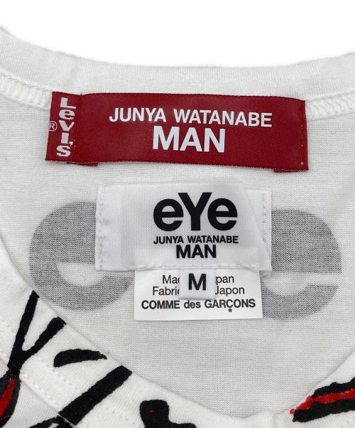 LEVI'S（リーバイス）LEVI'S COMME des GARCONS JUNYA WATANABE MAN eYe COMME des GARCONS JUNYAWATANABE MAN AD2025/Levi's Wネーム プリントTシャツ サイズ:Mの古着・服飾アイテム