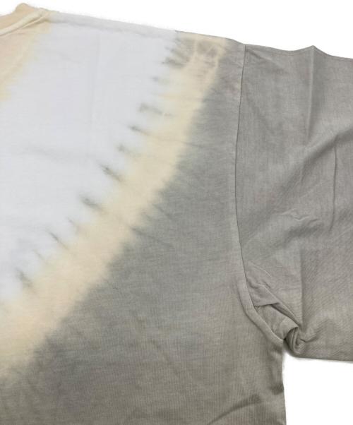 MM6 Maison Margiela（エムエムシックスメゾンマルジェラ）MM6 Maison Margiela (エムエムシックスメゾンマルジェラ) スマイリーデザインナンバリングロゴプリントＴシャツ ホワイト×ベージュ サイズ:16の古着・服飾アイテム