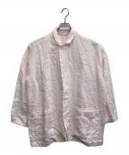 journal standard luxeジャーナルスタンダード ラックス）の古着「CLUEL リネンワッシャージャケット」｜ピンク