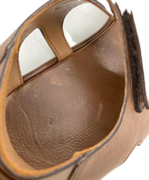 AURALEE（オーラリー）AURALEE (オーラリー) SOFT LEATHER DOUBLE STRAP SANDALS ブラウン サイズ:W7の古着・服飾アイテム