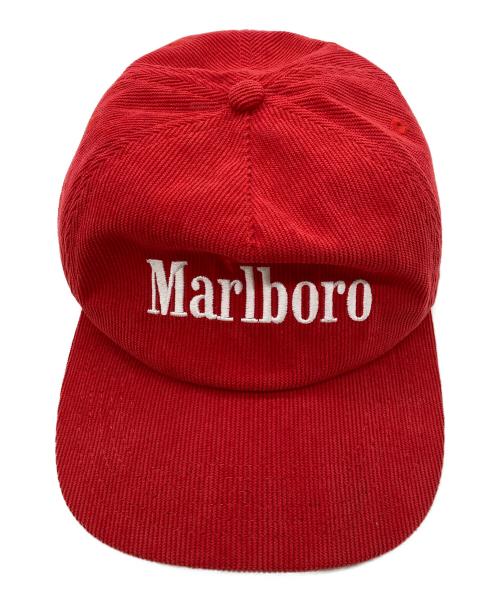 marlboro（マルボロ）Marlboro (マルボロ) コーデュロイキャップ レッド サイズ:FREEの古着・服飾アイテム