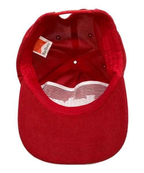 marlboro（マルボロ）Marlboro (マルボロ) コーデュロイキャップ レッド サイズ:FREEの古着・服飾アイテム