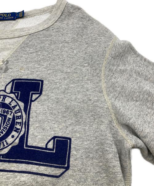 POLO RALPH LAUREN（ポロ・ラルフローレン）POLO RALPH LAUREN (ポロ・ラルフローレン) RL-67 College Sweat Shirts グレー サイズ:Mの古着・服飾アイテム
