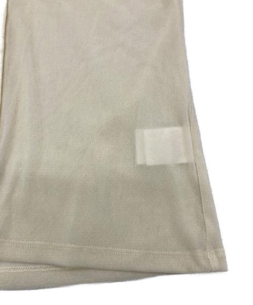 CLANE（クラネ）CLANE (クラネ) TULLE FLOCKY POLO SHIRTS ベージュ サイズ:Mの古着・服飾アイテム