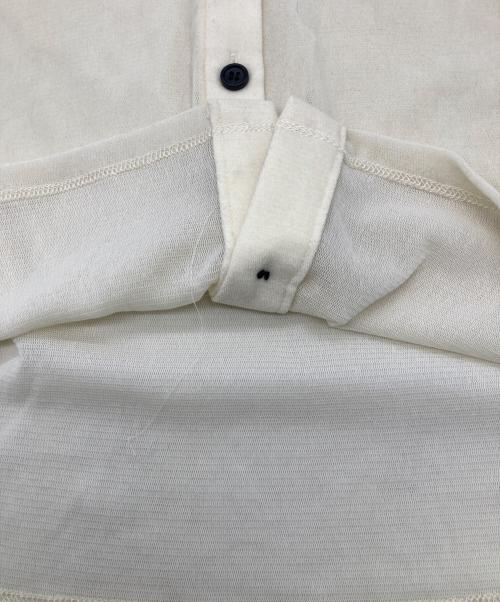 CLANE（クラネ）CLANE (クラネ) TULLE FLOCKY POLO SHIRTS ベージュ サイズ:Mの古着・服飾アイテム