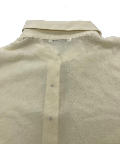 CLANE（クラネ）CLANE (クラネ) TULLE FLOCKY POLO SHIRTS ベージュ サイズ:Mの古着・服飾アイテム