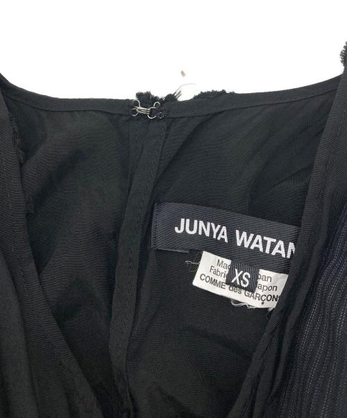 JUNYA WATANABE COMME des GARCONS（(ジュンヤワタナベ コムデギャルソン）JUNYA WATANABE COMME des GARCONS ((ジュンヤワタナベ コムデギャルソン) AD2021/ストライプ ドッキング ワンピース ネイビー×ブラック サイズ:XSの古着・服飾アイテム