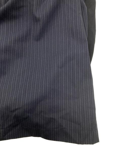 JUNYA WATANABE COMME des GARCONS（(ジュンヤワタナベ コムデギャルソン）JUNYA WATANABE COMME des GARCONS ((ジュンヤワタナベ コムデギャルソン) AD2021/ストライプ ドッキング ワンピース ネイビー×ブラック サイズ:XSの古着・服飾アイテム