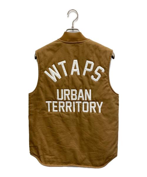CarHartt（カーハート）CarHartt (カーハート) WTAPS (ダブルタップス) 15AW ダックベスト ブラウン サイズ:Sの古着・服飾アイテム