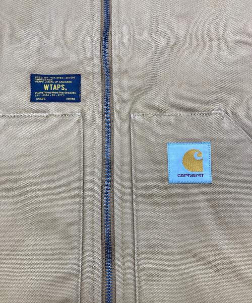 CarHartt（カーハート）CarHartt (カーハート) WTAPS (ダブルタップス) 15AW ダックベスト ブラウン サイズ:Sの古着・服飾アイテム