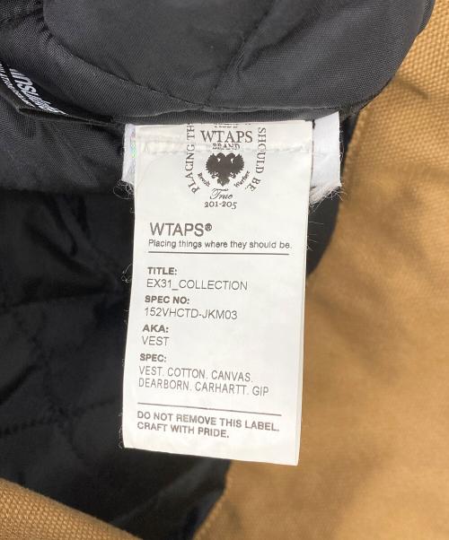 CarHartt（カーハート）CarHartt (カーハート) WTAPS (ダブルタップス) 15AW ダックベスト ブラウン サイズ:Sの古着・服飾アイテム