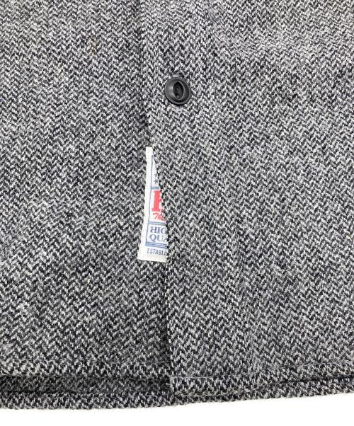 PENDLETON（ペンドルトン）PENDLETON (ペンドルトン) Hysteric Glamour (ヒステリックグラマー) ヘリンボーン織コラボ長袖シャツ グレー サイズ:Mの古着・服飾アイテム