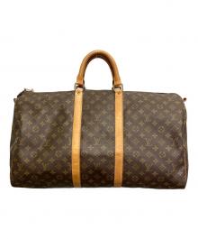 LOUIS VUITTON（ルイ ヴィトン）の古着「トラベルバッグ/キーポル55」｜ブラウン