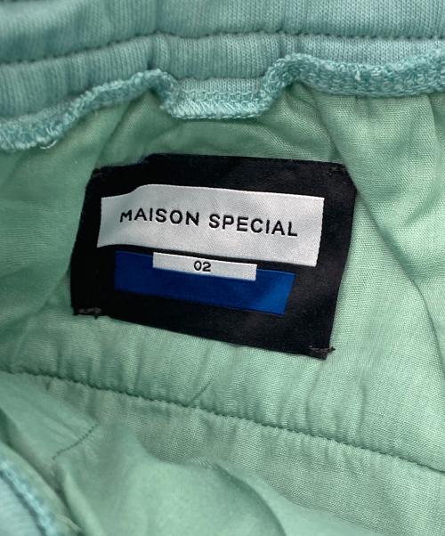 MAISON SPECIAL（メゾンスペシャル）MAISON SPECIAL (メゾンスペシャル) Prime-Wide Sweat Shorts グリーン サイズ:2の古着・服飾アイテム
