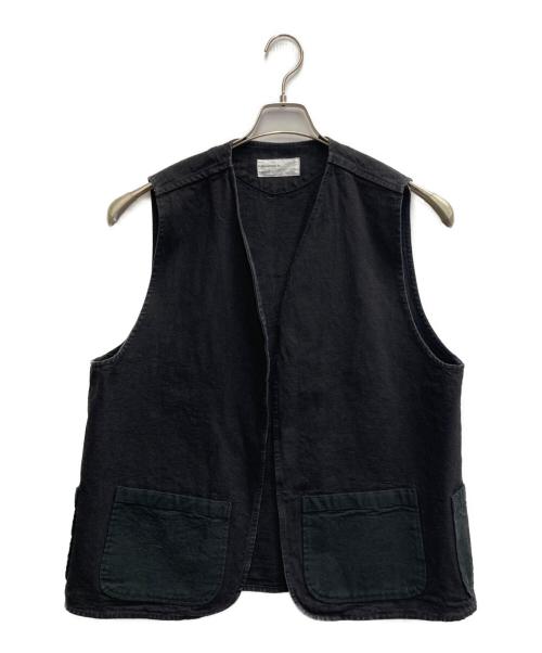 chimala（チマラ）chimala (チマラ) journal standard luxe (ジャーナルスタンダード ラックス) CANVAS VEST ブラック サイズ:Lの古着・服飾アイテム
