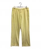 AURALEEオーラリー）の古着「COTTON NYLON PILE PANTS」｜イエロー