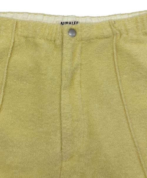 AURALEE（オーラリー）AURALEE (オーラリー) COTTON NYLON PILE PANTS イエロー サイズ:5の古着・服飾アイテム