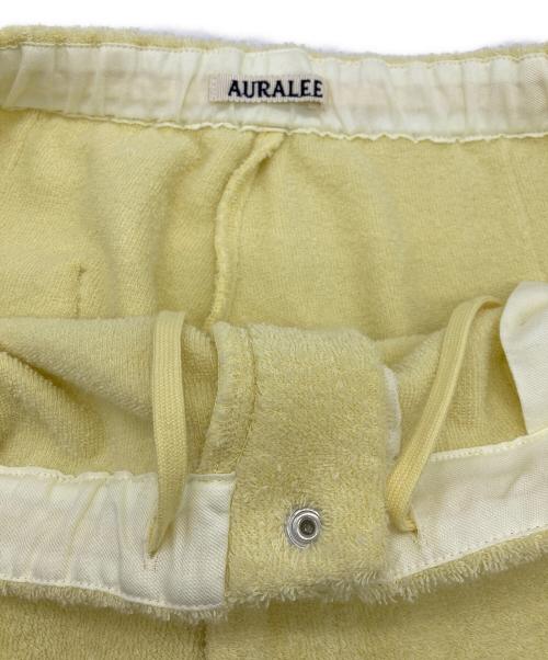 AURALEE（オーラリー）AURALEE (オーラリー) COTTON NYLON PILE PANTS イエロー サイズ:5の古着・服飾アイテム
