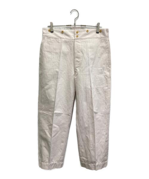 ANATOMICA（アナトミカ）ANATOMICA (アナトミカ) 26SS BJ PANTS / COUTIL COTTON ピンク×ホワイト サイズ:42の古着・服飾アイテム
