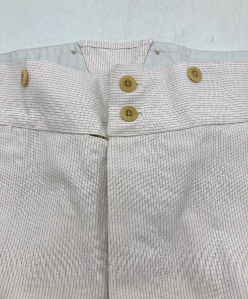 ANATOMICA（アナトミカ）ANATOMICA (アナトミカ) 26SS BJ PANTS / COUTIL COTTON ピンク×ホワイト サイズ:42の古着・服飾アイテム
