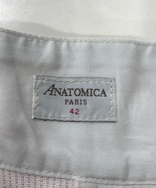 ANATOMICA（アナトミカ）ANATOMICA (アナトミカ) 26SS BJ PANTS / COUTIL COTTON ピンク×ホワイト サイズ:42の古着・服飾アイテム