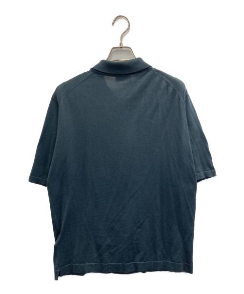 JOHN SMEDLEY（ジョンスメドレー）JOHN SMEDLEY (ジョンスメドレー) FOLKE シーアイランドコットン 30ゲージ ニットシャツ ネイビー サイズ:Mの古着・服飾アイテム