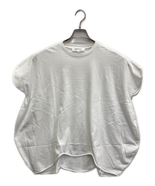 ENFOLD（エンフォルド）ENFOLD (エンフォルド) SCALLOP WIDE T-SHIRT ホワイト サイズ:38の古着・服飾アイテム