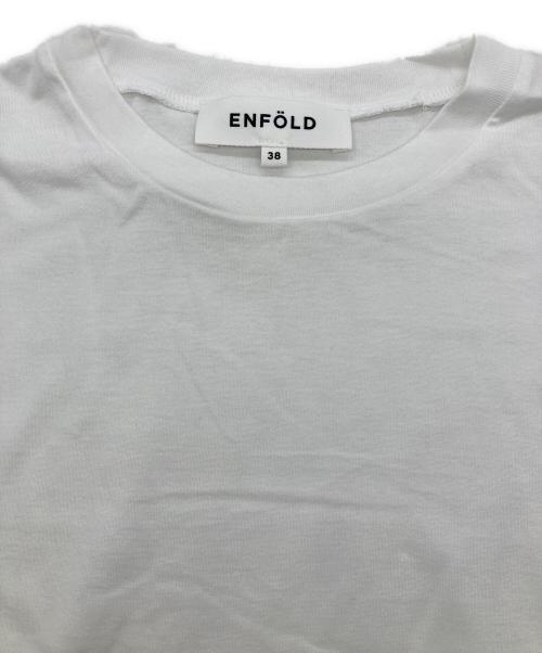 ENFOLD（エンフォルド）ENFOLD (エンフォルド) SCALLOP WIDE T-SHIRT ホワイト サイズ:38の古着・服飾アイテム