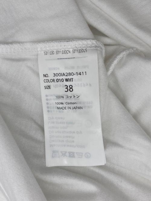 ENFOLD（エンフォルド）ENFOLD (エンフォルド) SCALLOP WIDE T-SHIRT ホワイト サイズ:38の古着・服飾アイテム