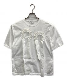 ENFOLD（エンフォルド）の古着「26SS FRILL EMBLEM T-SHIRT」｜ホワイト