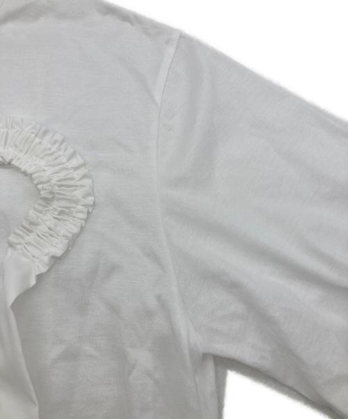 ENFOLD（エンフォルド）ENFOLD (エンフォルド) 26SS FRILL EMBLEM T-SHIRT ホワイト サイズ:38の古着・服飾アイテム