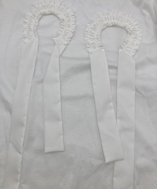 ENFOLD（エンフォルド）ENFOLD (エンフォルド) 26SS FRILL EMBLEM T-SHIRT ホワイト サイズ:38の古着・服飾アイテム