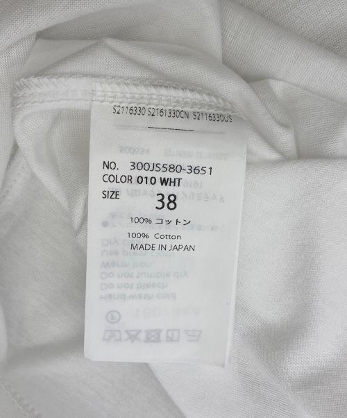 ENFOLD（エンフォルド）ENFOLD (エンフォルド) 26SS FRILL EMBLEM T-SHIRT ホワイト サイズ:38の古着・服飾アイテム