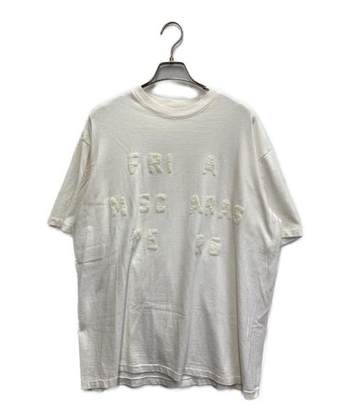 KURO（クロ）KURO (クロ) 17 ROUND SHAPE DYED TEE ホワイト サイズ:2の古着・服飾アイテム