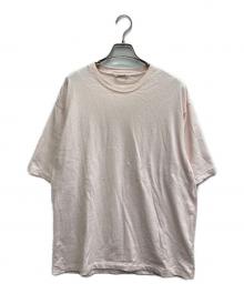 AURALEE（オーラリー）の古着「BRUSHED ORGANIC COTTON JERSEY TEE」｜ピンク