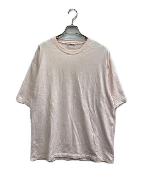 AURALEE（オーラリー）AURALEE (オーラリー) BRUSHED ORGANIC COTTON JERSEY TEE ピンク サイズ:5の古着・服飾アイテム