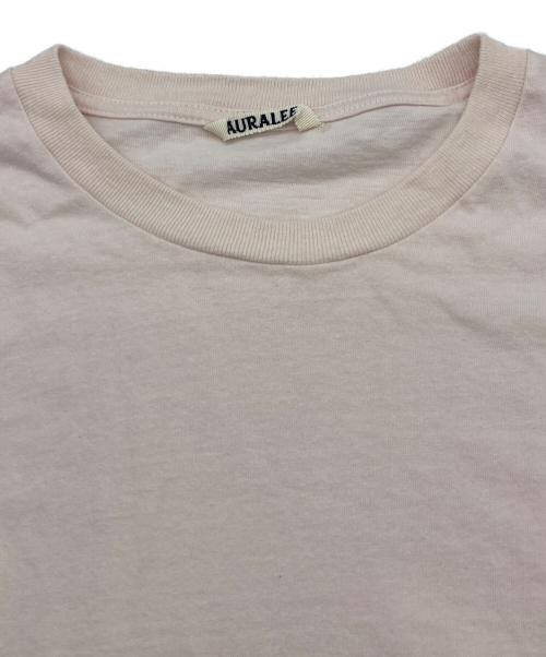 AURALEE（オーラリー）AURALEE (オーラリー) BRUSHED ORGANIC COTTON JERSEY TEE ピンク サイズ:5の古着・服飾アイテム