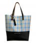 MARNI（マルニ）の古着「Tribeca ショッピングバッグ」｜ホワイト×ブルー