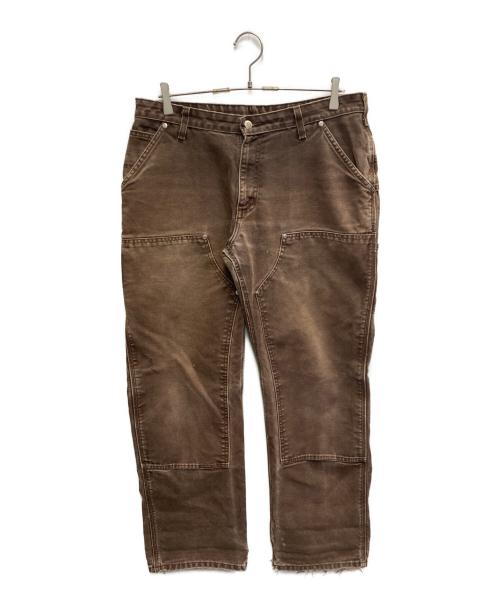 CarHartt（カーハート）CarHartt (カーハート) ダブルニーデニムパンツ ブラウン サイズ:14×32の古着・服飾アイテム