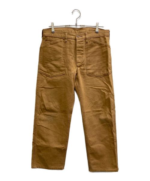 SUGAR CANE（シュガーケーン）SUGAR CANE (シュガーケーン) コットンキャンバス ワークパンツ ブラウン サイズ:Lの古着・服飾アイテム