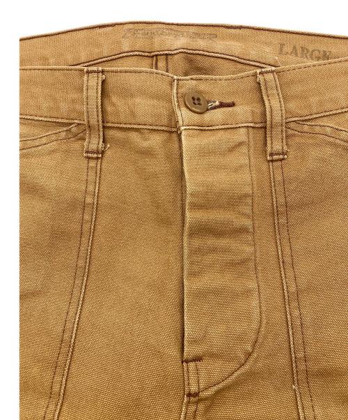 SUGAR CANE（シュガーケーン）SUGAR CANE (シュガーケーン) コットンキャンバス ワークパンツ ブラウン サイズ:Lの古着・服飾アイテム