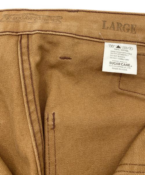 SUGAR CANE（シュガーケーン）SUGAR CANE (シュガーケーン) コットンキャンバス ワークパンツ ブラウン サイズ:Lの古着・服飾アイテム