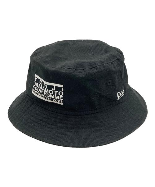 YOHJI YAMAMOTO（ヨウジヤマモト）YOHJI YAMAMOTO (ヨウジヤマモト) New Era (ニューエラ) バケットハット ブラック サイズ:M-Lの古着・服飾アイテム