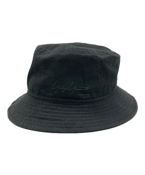 YOHJI YAMAMOTO（ヨウジヤマモト）YOHJI YAMAMOTO (ヨウジヤマモト) New Era (ニューエラ) バケットハット ブラック サイズ:M-Lの古着・服飾アイテム