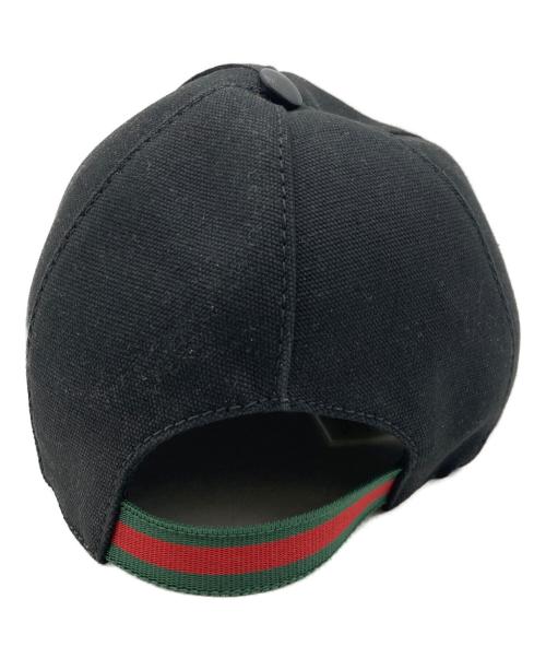 GUCCI（グッチ）GUCCI (グッチ) インターロッキングGキャップ ブラックの古着・服飾アイテム