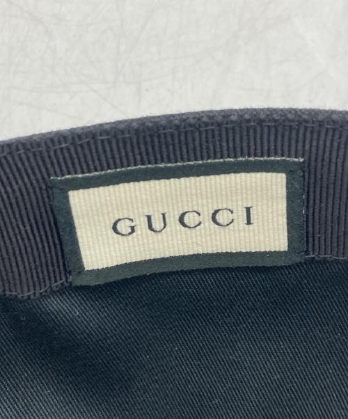 GUCCI（グッチ）GUCCI (グッチ) インターロッキングGキャップ ブラックの古着・服飾アイテム