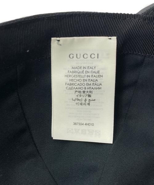 GUCCI（グッチ）GUCCI (グッチ) インターロッキングGキャップ ブラックの古着・服飾アイテム