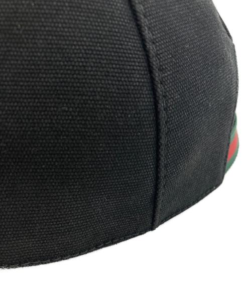 GUCCI（グッチ）GUCCI (グッチ) インターロッキングGキャップ ブラックの古着・服飾アイテム
