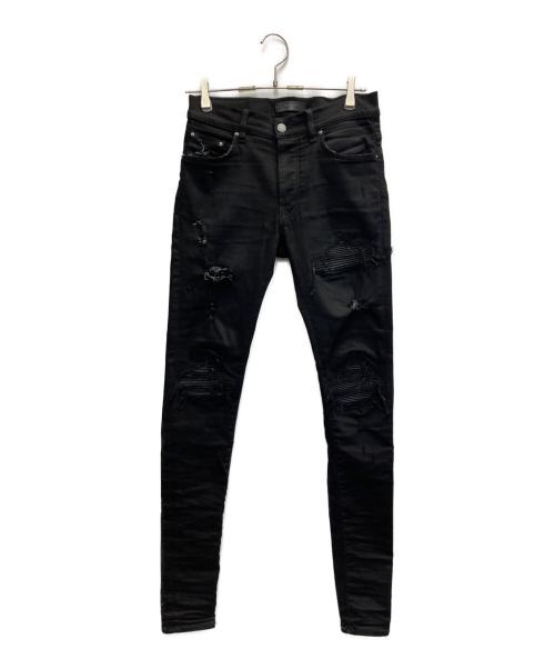 AMIRI（アミリ）AMIRI (アミリ) MX1ダメージスキニーデニムパンツ ブラック サイズ:UK29 FR37 IT45 CN185の古着・服飾アイテム