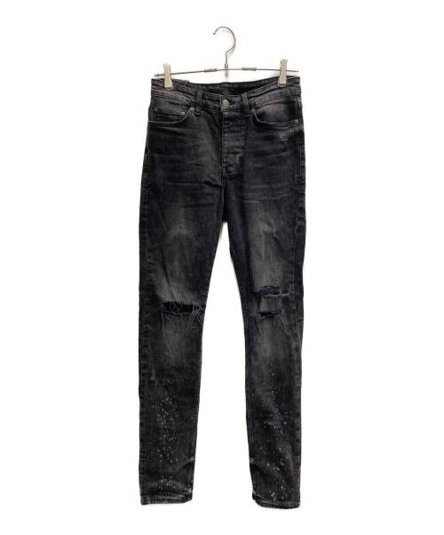 Ksubi（スビ）Ksubi (スビ) ダメージスキニーデニムパンツ ブラック サイズ:29の古着・服飾アイテム